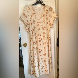 Fall Floral Dress